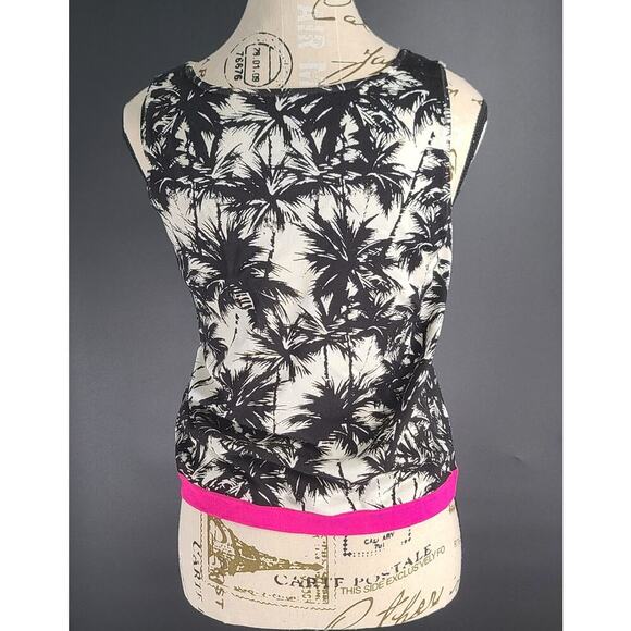 INC International Concepts palms print Size Medium Dopamine resort wear office - Picture 2 of 6